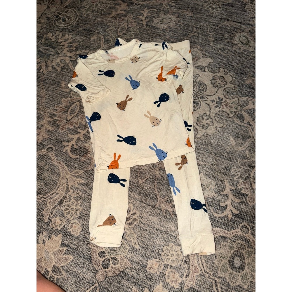 Lily & Dan Bamboo Children's Toddler Pajama Set Bunnies